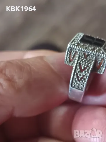 Сребърен пръстен7,4 гр, снимка 2 - Пръстени - 50428157