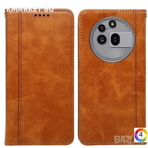 Nothing Phone (3a) Pro Magnetic/Calf Texture Wallet Кожен Калъф и Протектор, снимка 5 - Калъфи, кейсове - 49585302