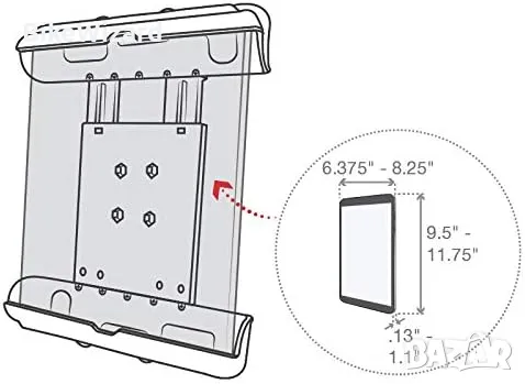 Пружинен държач закрепва iPad (1-во, 2-ро, 3-то и 4-то поколение) НОВ, снимка 4 - Друга електроника - 46952840