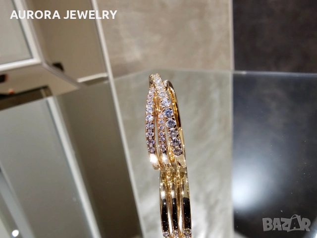 CARTIER Etincelle de Cartier Rose Gold Paved Diamonds Дамски Пръстен, снимка 4 - Пръстени - 53236864