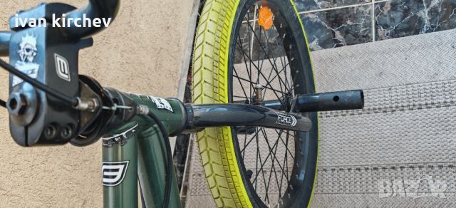 btwin ДТСКИ ВЕЛОСИПЕД BMX 20" WIPE 500, ЗА 9 – 14 ГОД., ЗЕЛЕН, снимка 7 - Велосипеди - 46774792