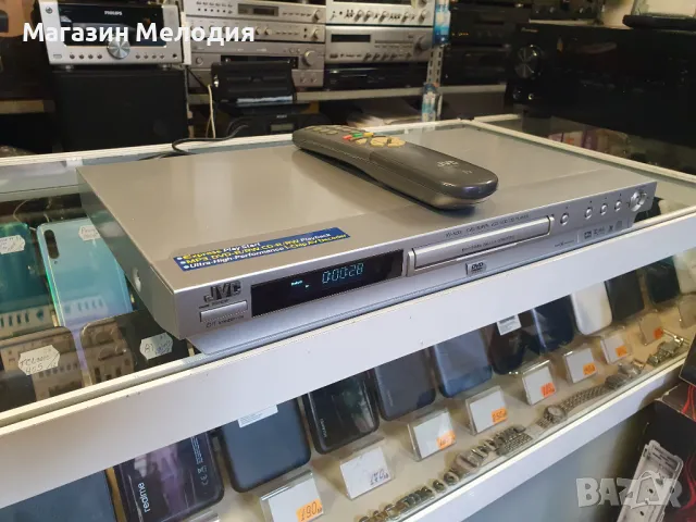 ДВД / DVD Player JVC XV-N33 Чете всички видове дискове + mp3. Има дистанционно ( не е оригинално). В, снимка 9 - Плейъри, домашно кино, прожектори - 46955660