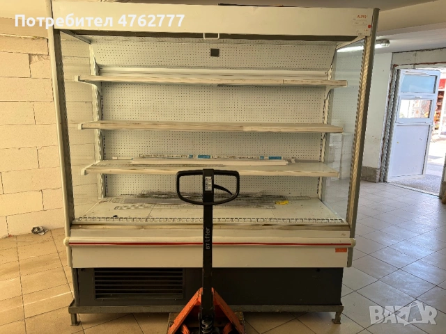 Продава се хладилна ветрина и метални стилажи, снимка 3 - Витрини - 53807451