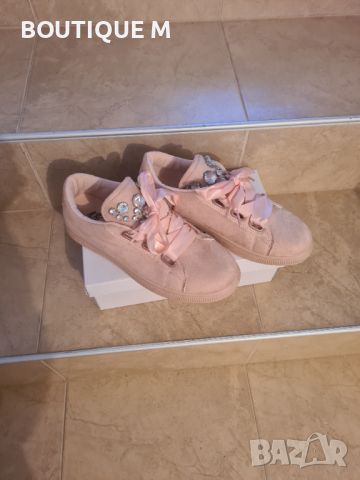 39н. Нови розови обувки с камъни на езика, снимка 5 - Дамски ежедневни обувки - 45094793