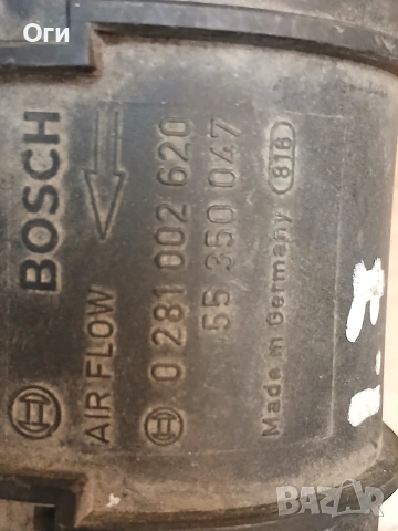 Дебитомер за Опел Мерива 1.7 CDTI 0 281 002 620 / 55 350 047, снимка 2 - Части - 53985148