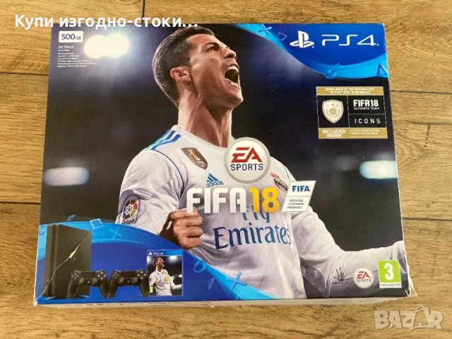 PS4 Slim 500gb с кутия , нов джойстик , игра Фифа20, снимка 2 - Игри за PlayStation - 46977040