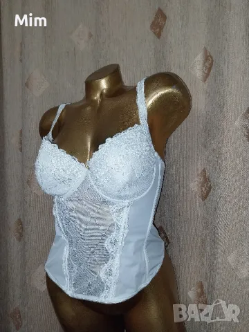 80 С Бял дантелен корсет, снимка 2 - Корсети, бюстиета, топове - 50062544