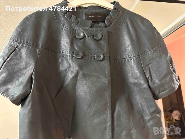 Късо кожено сако много елегантно