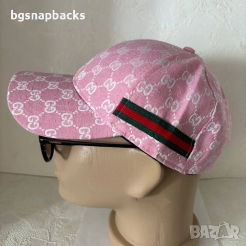 Маркови шапки гучи gucci shapka шапка guci розово гучи pink gucci, снимка 3 - Шапки - 52025089
