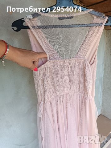Красива рокля цвят розово м 35лв, снимка 3 - Рокли - 38776900