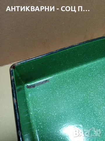 Соц Стара Емайлирана Тава За Печене На Месо., снимка 4 - Антикварни и старинни предмети - 49817314