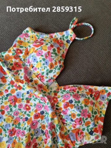 Цял дамски бански на флорарни мотиви, многоцветен, размер М M, снимка 8 - Бански костюми - 51092133