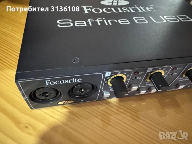 Focusrite Saffire 6 USB звукова карта, снимка 4 - Други - 47312555