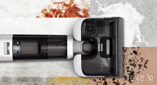 Вертикална прахосмукачка Tineco Floor One S5 Stretch Extreme, черно-бяла, 220W, снимка 2 - Прахосмукачки - 52523566