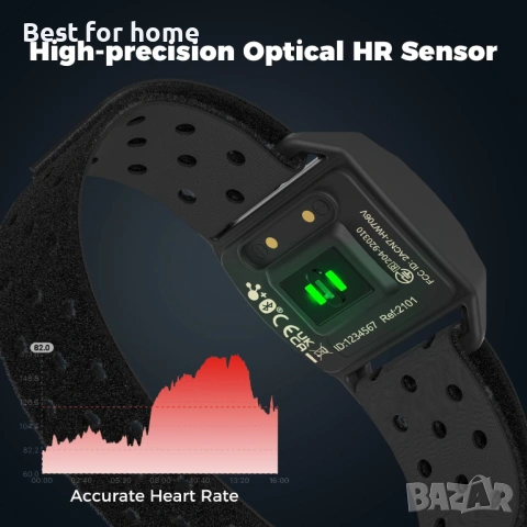 COOSPO Пулсомери за ръкав Оптичен сензор за пулс Bluetooth 4.0 ANT, снимка 2 - Друга електроника - 54158345