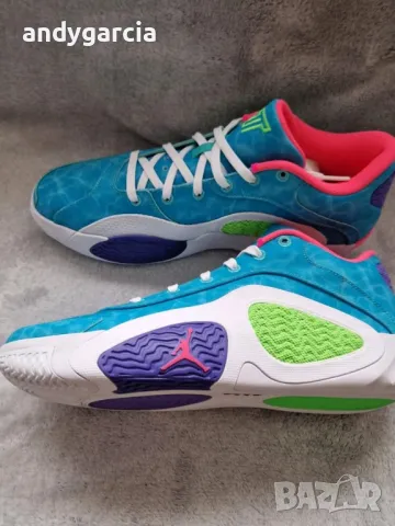  Nike Air Jordan Tatum 2 GPX Hyper Jade 45.5 номер 29.5см стелка чисто нови в кутия , снимка 5 - Маратонки - 49869729