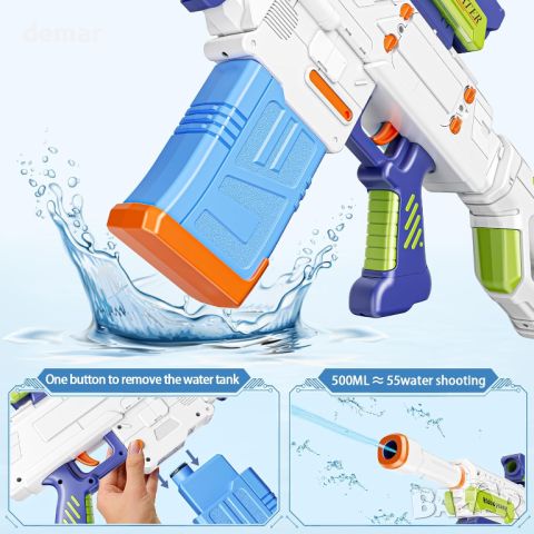 Odyssey Water Blaster акумулаторен детски воден пистолет, до 10 м обсег, плажна играчка за деца, снимка 5 - Други - 45342395