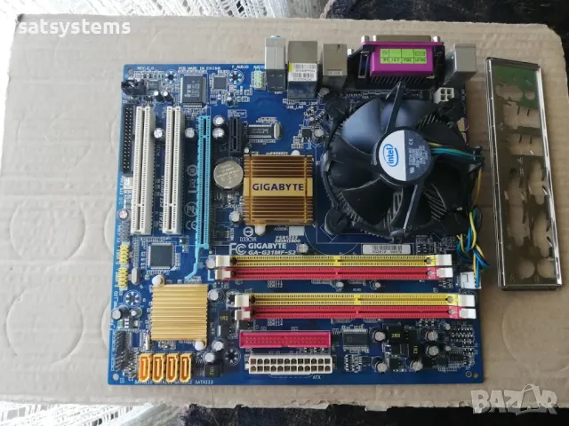 Дънна платка Gigabyte GA-G31MF-S2 Socket 775 CPU+FAN+RAM, снимка 4 - Дънни платки - 47313584