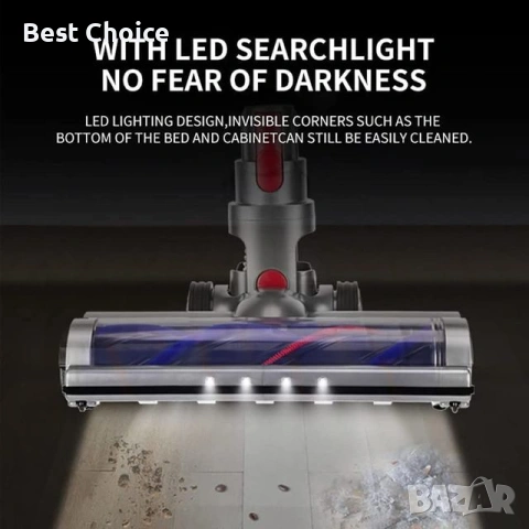 Съвместима електрическа четка Dyson с директно задвижване за V7, V8, V10, V11, V15, снимка 3 - Прахосмукачки - 53043763