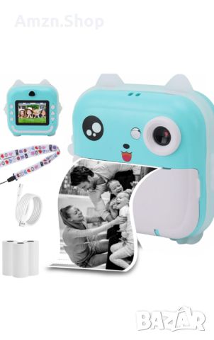 Моментална камера за деца Детски фотоапарат принтер функция за печат на снимки, снимка 1 - Фотоапарати - 45361330
