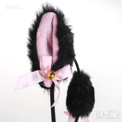 Хелоуин / Halloween детска диадема с черни ушички_1256036, снимка 2 - Шноли, диадеми, ленти - 52131321