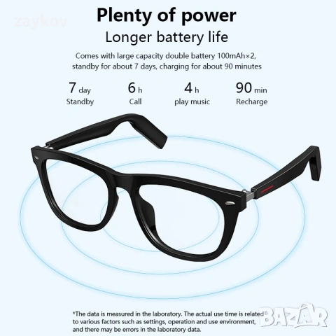 SENBONO E13 Умни очила Спортни Bluetooth слушалки Умни слънчеви очила за Android iOS US