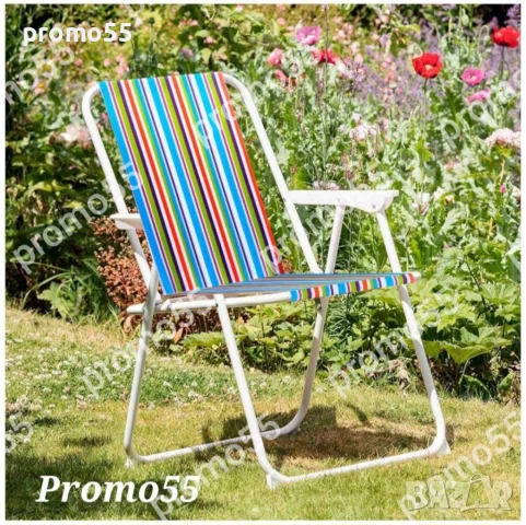 Сгъваем Стол за къмпинг, пикник, плаж Сгъваем градински  стол до 80кг, снимка 11 - Къмпинг мебели - 50471303