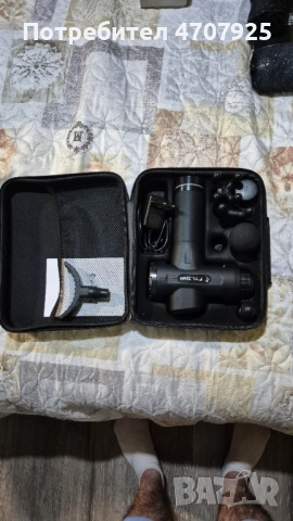 Масажиращ пистолет, 30-скоростен мускулен перкусионен масажор, безшумен ръчен масажор, масажен писто