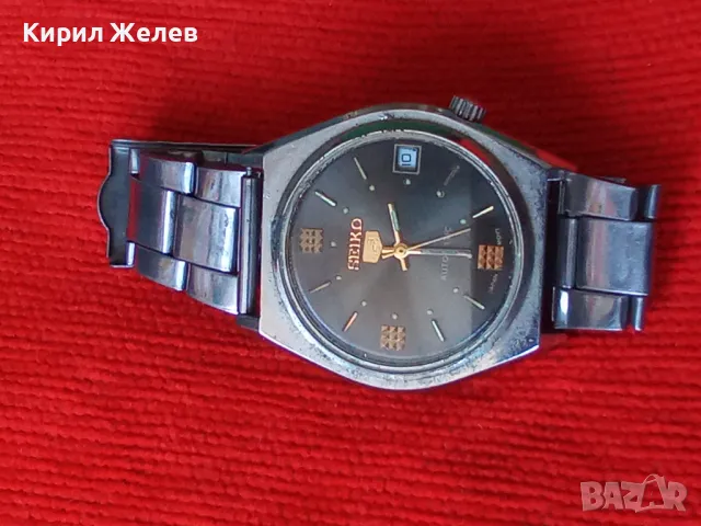 SEIKO 5 AUTOMATIC JAPAN MOVT WATER RESISTANT МАРКОВ МЪЖКИ ЧАСОВНИК СЕЙКО 5 КЛАСИЧЕСКИ МОДЕЛ 28105, снимка 14 - Мъжки - 38744143