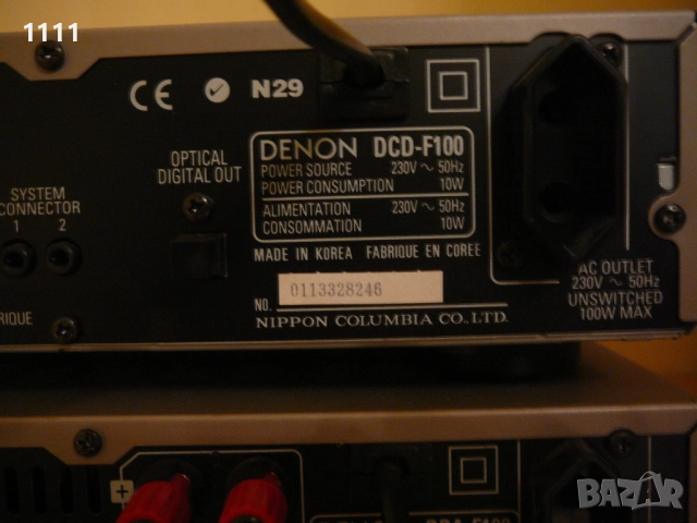 DENON DRA-F100 I DCD-F100, снимка 8 - Ресийвъри, усилватели, смесителни пултове - 48705721