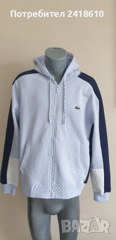Lacoste Classic Fit Full Zip Hoodie Mens Size 5 - L НОВО! ОРИГИНАЛ! Мъжка Качулка с цял цип!, снимка 6 - Спортни дрехи, екипи - 53594692