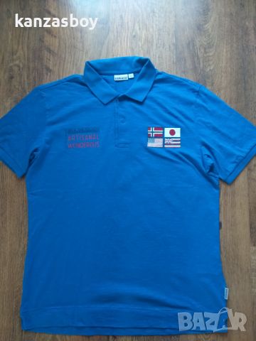 Napapijri Polo Shirt - страхотна мъжка тениска КАТО НОВА ХЛ, снимка 5 - Тениски - 45496359