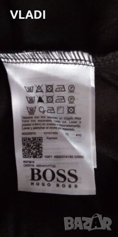 Тениска Hugo Boss черна, снимка 3 - Тениски - 45302448