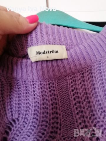 Modstrom лилав пуловер , снимка 5 - Блузи с дълъг ръкав и пуловери - 45221965
