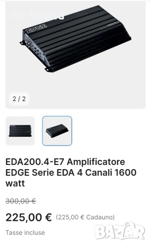 4 канален Усилвател EDGE EDA 4.200 клас АБ , снимка 12 - Ресийвъри, усилватели, смесителни пултове - 53688178