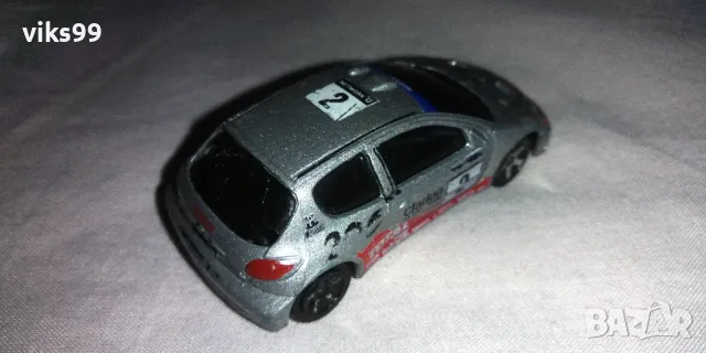 Peugeot 206 WRC (Nr. 205B) clarion / TOTAL / 2 Majorette, снимка 4 - Колекции - 48906750