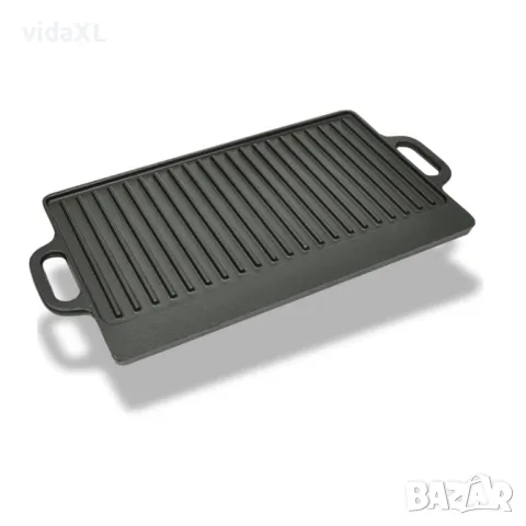 vidaXL Чугунена плоча за печене с две лица, 50x23 см (SKU:50126), снимка 1 - Скари - 48254959