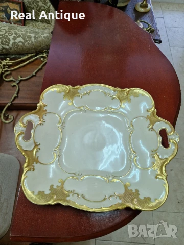 Рядко антикварно колекционерско немско порцеланово плато Hutschenreuther , снимка 5 - Други ценни предмети - 50821985