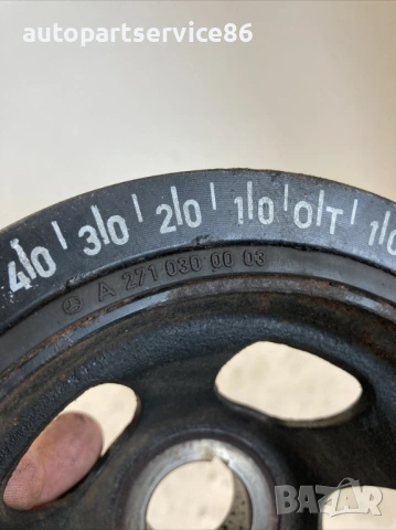 Шайба на колянов вал за Mercedes CLK W209 200 Kompressor (2005) A2710300003, снимка 2 - Части - 53862769