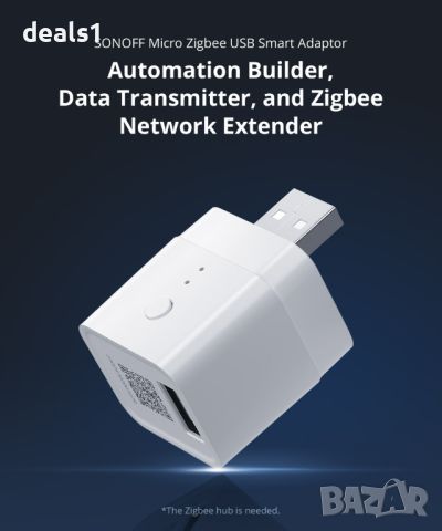 SONOFF MICRO Zigbee USB Интелигентен Адаптер, снимка 2 - Друга електроника - 46599627