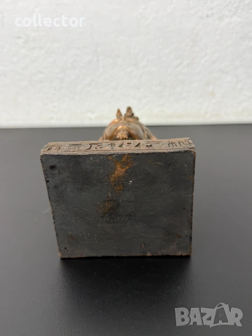 Медна египетска маска / бюст на Тутанкамон. №8049, снимка 8 - Колекции - 54029330