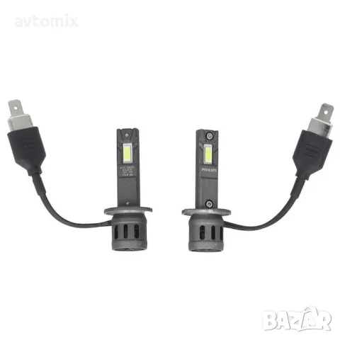  LED крушки предни фарове автомобил H1, Philips Ultinon Access 2500, 12V 13W LED крушки предни фаров, снимка 2 - Аксесоари и консумативи - 49706403