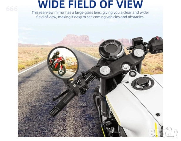 Огледала за мотоциклет, скутер, ATV, снимка 7 - Части - 52912388