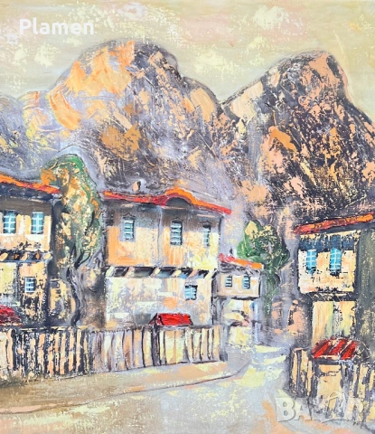 КАРТИНА МАСЛО НА ПРАТНО ЗАВАРИН ВЕСЕЛИНОВ 2002 Г., снимка 5 - Картини - 54161021