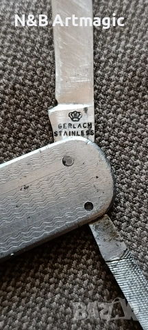 Джобно ножче (Gerlach, Poland), снимка 3 - Антикварни и старинни предмети - 53986042