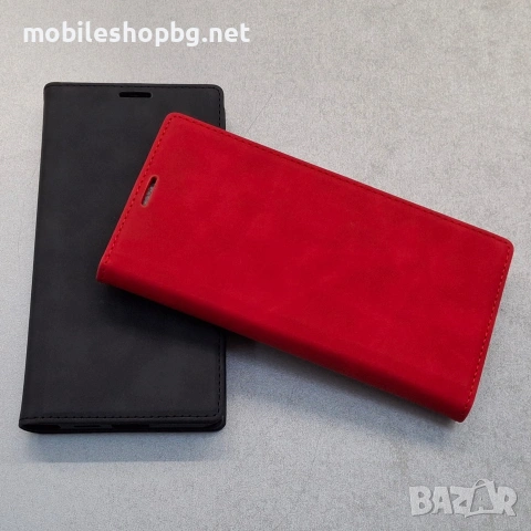 Samsung Galaxy S26 Ultra калъф страничен с прегради и закопчаване черен червен , снимка 3 - Калъфи, кейсове - 53994091