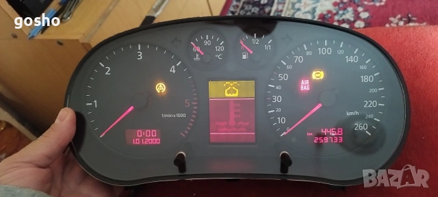 Километраж Audi a3 8l ful fis vdo