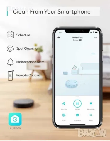  Anker Eufy RoboVac G10 прахосмукачка робот за сухо и мокро почистване, снимка 12 - Прахосмукачки - 50067081