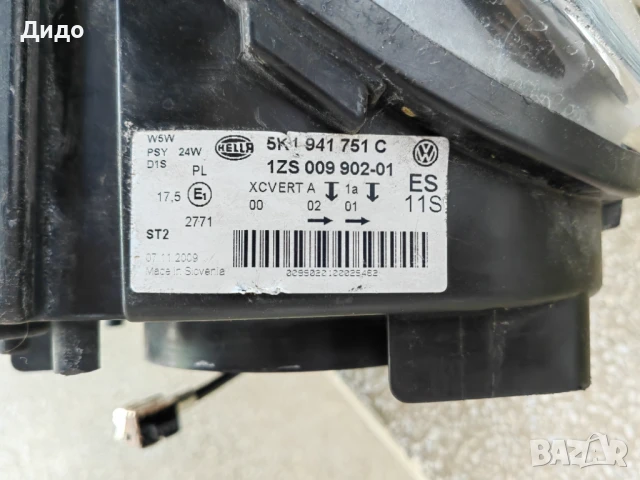 Фарове VW Golf 6 Xenon ляв / Фар Голф 6 / Фар Golf 6 Ксенон Оригинален, снимка 17 - Части - 51253274