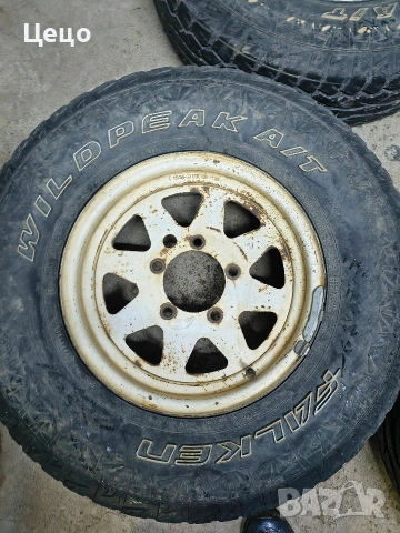 Джанти с гуми за Витара,Самурай,Фероза,Уаз,Лада Нива и др., снимка 3 - Гуми и джанти - 53487473